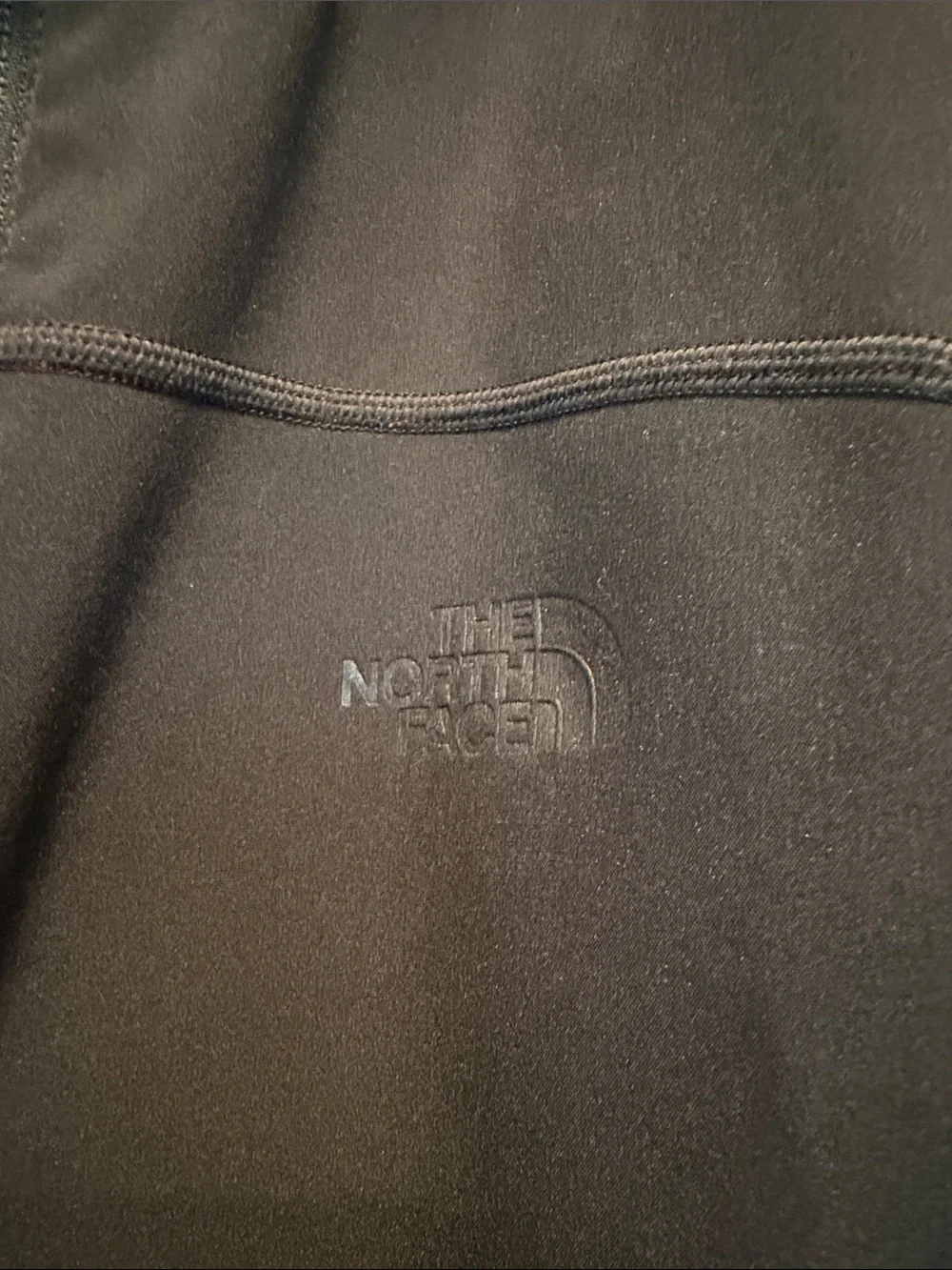 The North Face Black Half-Zip Performance Jacket with Red Trim